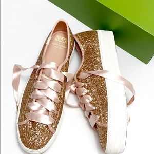 women's keds x kate spade new york triple kick glitter